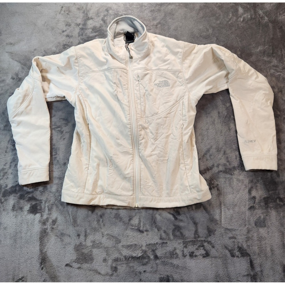 The North Face Jacket Womens Medium White‎ Apex Bionic Windproof Water Resistant